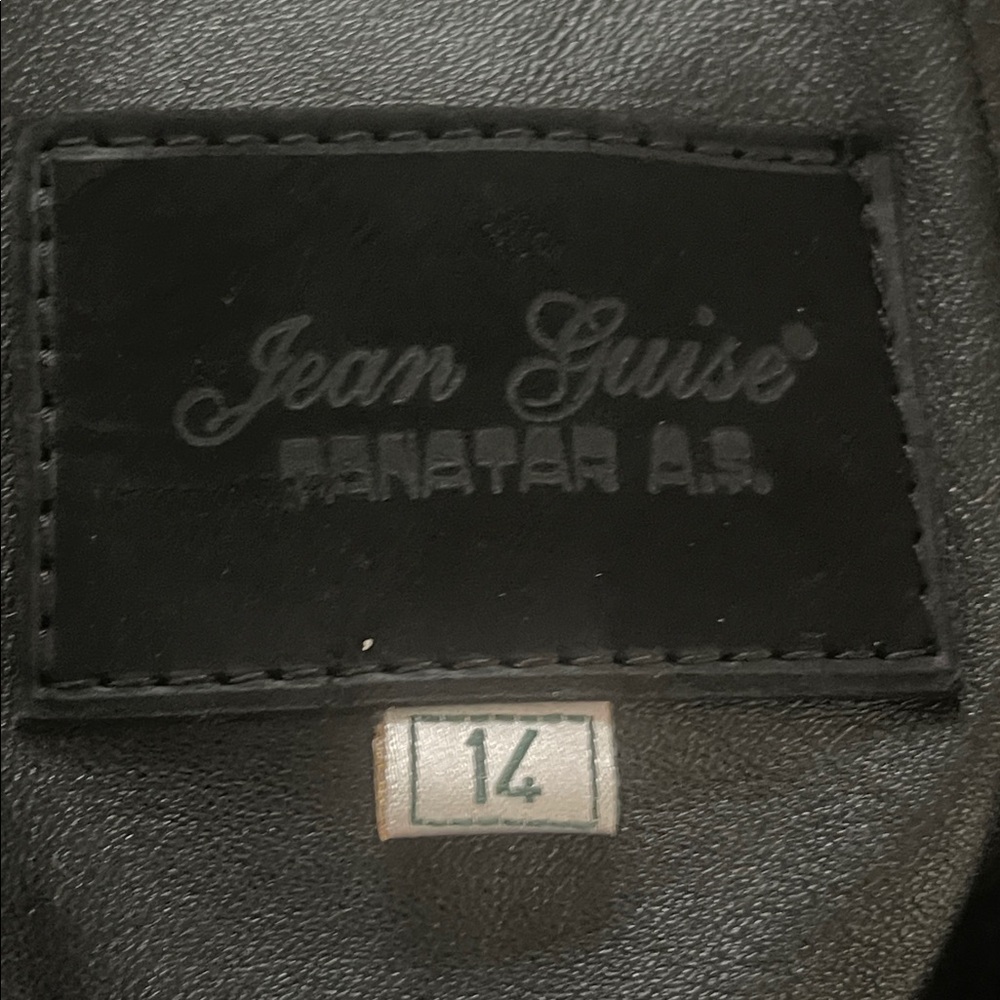 Jean Guise Tamara A.S. 100% Lambskin Elegant Black Women's Coat Jacket Size 14 - Picture 8 of 13